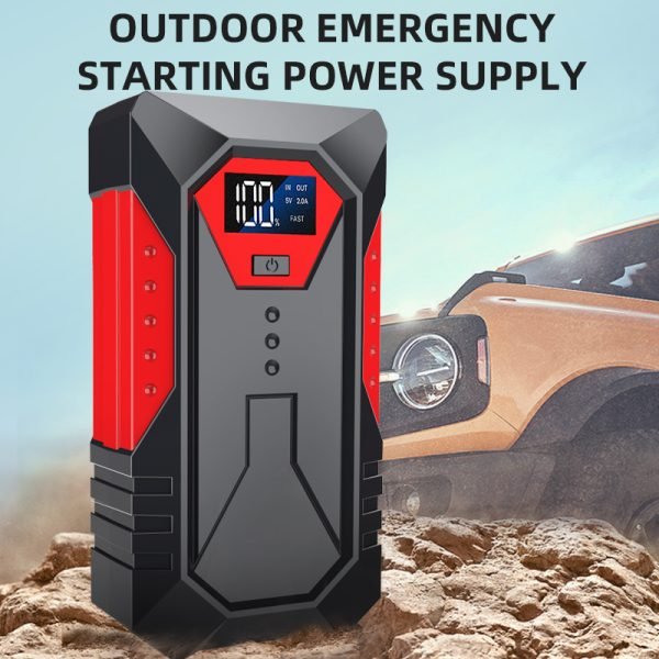 Multifunction Portable OEM ODM 12V Car Jump Starter Power Bank With LED Display
