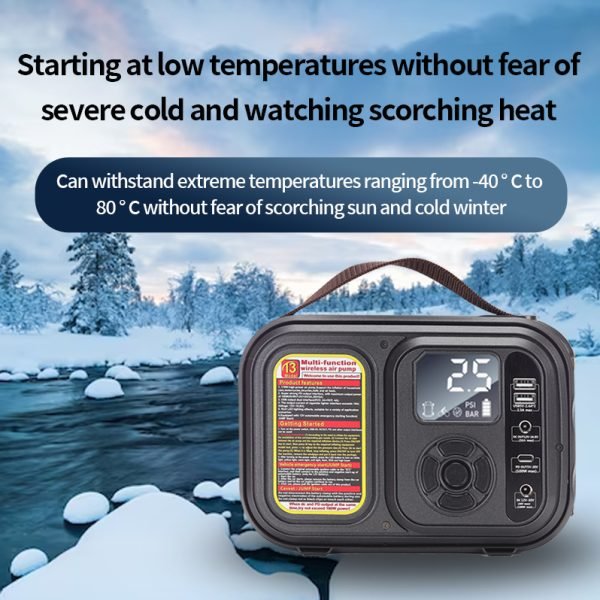 主图4 5-in-1 OEM Car Jumper Booster Multi-Function 12v Auto Power Bank 3000a Jump Starter With Air Compressor Digital