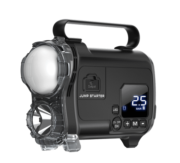 T2 Car Jump Starter Portable All-in-one Car Jump Starter and Tyre Compressor Power Bank Battery Booster