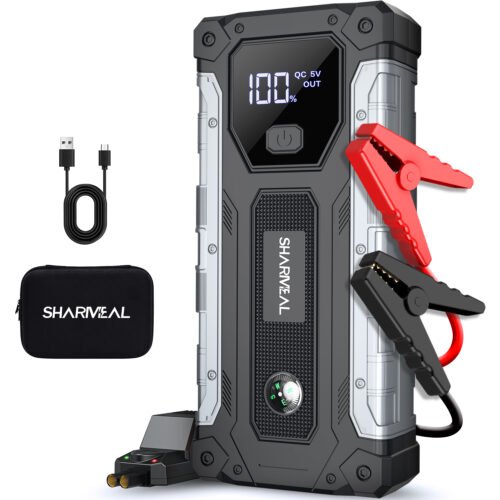 画板 1 拷贝 2 Sharmeal Car Jump Starter 3000A, Jump Starter Battery Pack for Up to 9.0L Gas and 7.0L Diesel Engines