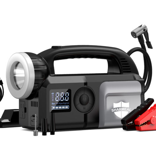 GL971 2026 Digital Display with LED Light Power Bank Jump Starter with Air Inflator