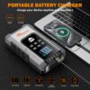 主图_04 6000mAh 16000mAh Lithium Battery Booster Portable Car Jump Starter Power Bank with Air Pump