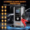 主图_07 6000mAh 16000mAh Lithium Battery Booster Portable Car Jump Starter Power Bank with Air Pump