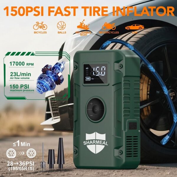 Car Jump Starter Power Bank With Air Pump
