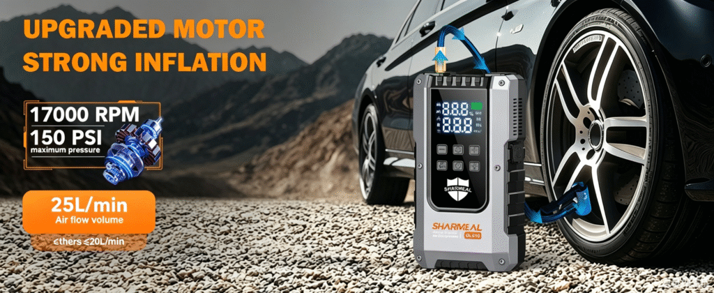 Car Jump Starter Power Bank With Air Pump